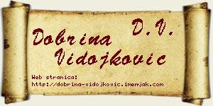Dobrina Vidojković vizit kartica